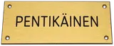 Engraved name badge