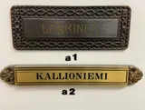 Engraved sign