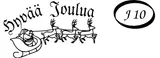 J 10: Hyvää Joulua, reindeer sleigh