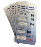 Printed Colop brochures